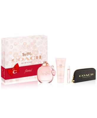 Coach Floral 4 high quality piece Perfume Set