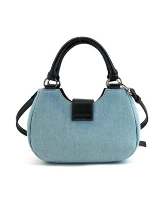 Denim Plush Y2K Top Handle Crossbody Bag