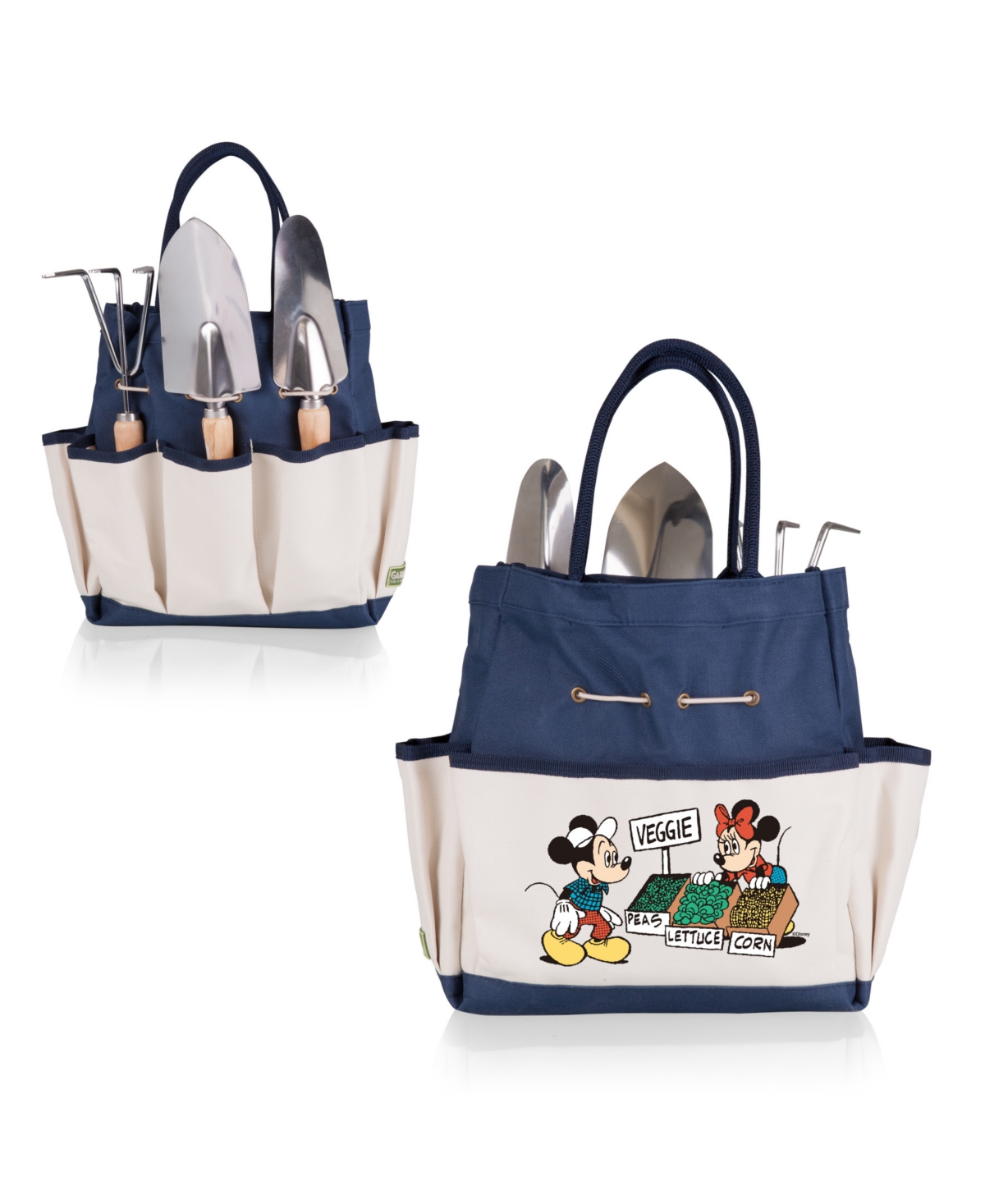 Disney Mickey Minnie 3-Pc. Mouse Garden Tote with Tools - Navy Blue with Beige Accents