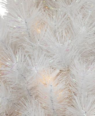 Pre-Lit Alaskan Pine Artificial Christmas Wreath 36 - Inch Warm White LED Lights