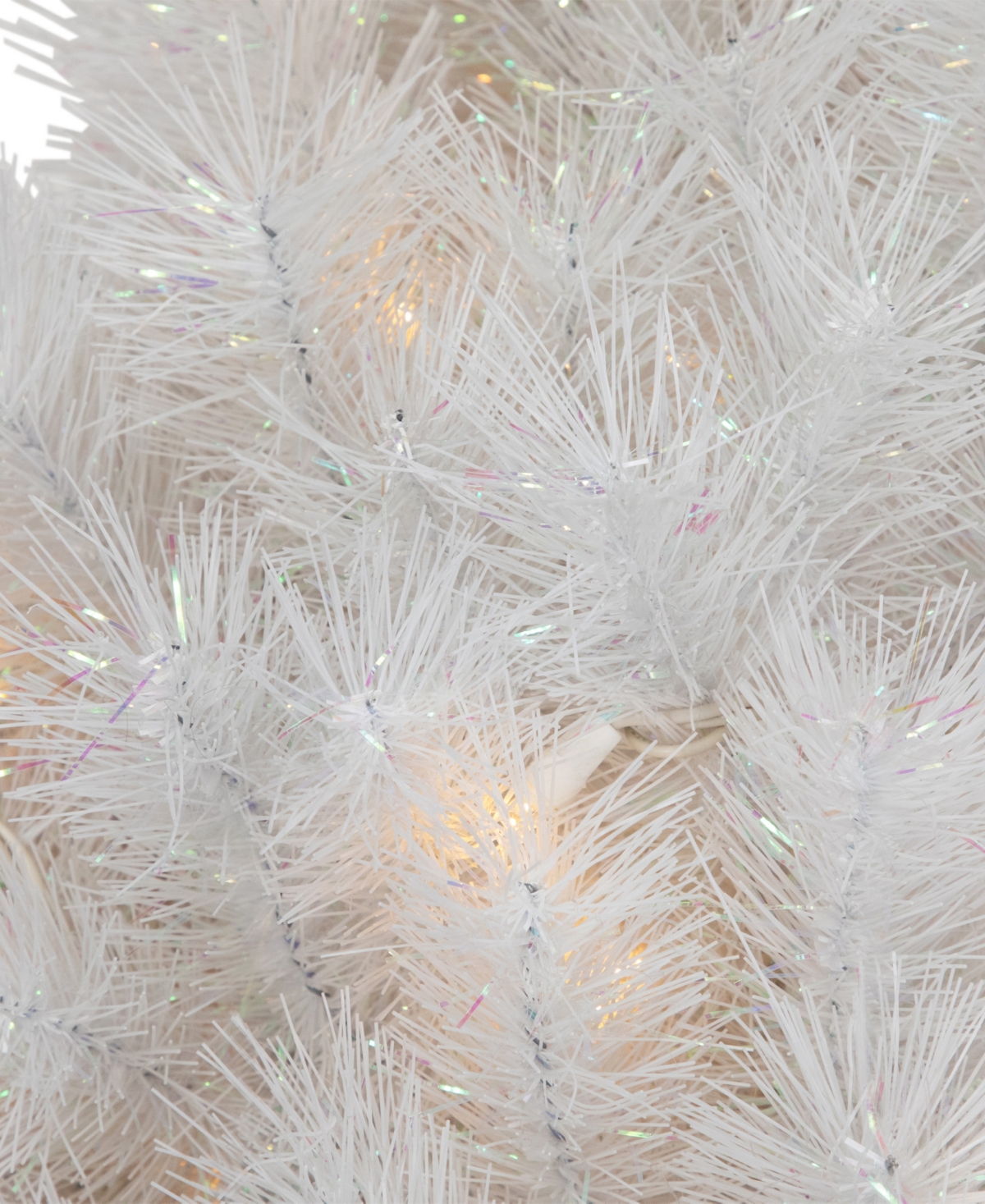 Northlight Pre-Lit Alaskan Pine Artificial Christmas Wreath 36 - Inch WarmLed Lights - White