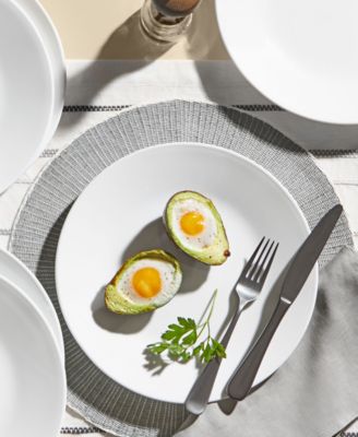 Shimmering White 32 Pc. Dinnerware Set, Service for 8