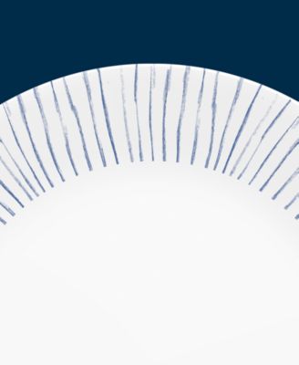 Botanical Stripes 32 Pc. Dinnerware Set, Service for 8