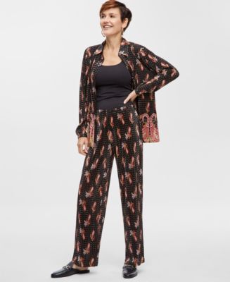 Kids SP26 Paisley Print Pull-on Pants (2-7y) - 2 Colors