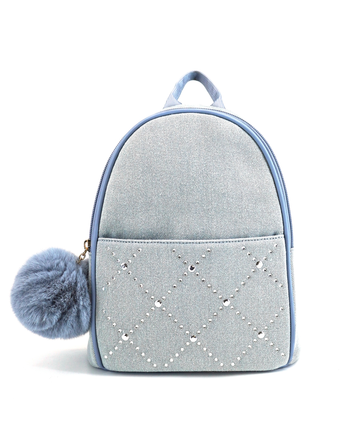 LIKE DREAMS KINGSTON DENIM RHINESTONE BACKPACK 