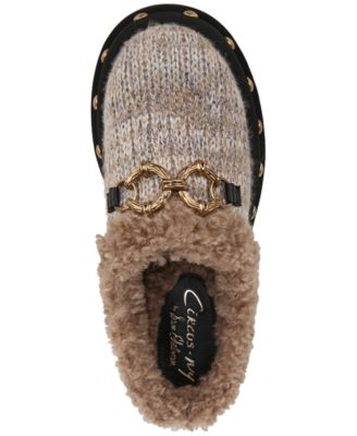 Annie Cozy Studded Slip-On Lug-Sole Clogs