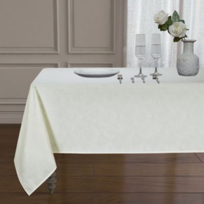 Diamond Textured Spill And Stain Proof All Purpose Fabric Tablecloth - 60 in. W x 84 in. L (6-8 Chairs), Spice