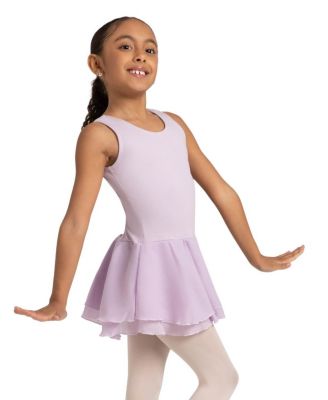 Girls Double Layer Skirt Tank Dress