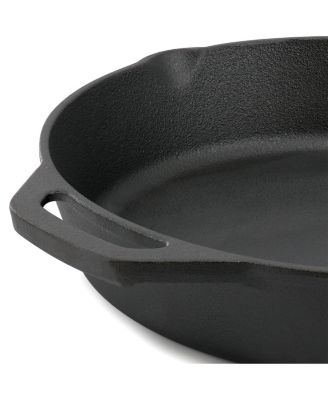 12 Inch Pre-Seasoned Cast Iron Skillet with Tempered Glass Lid
