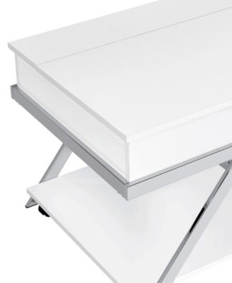 Zena 48" Metal Cocktail Table