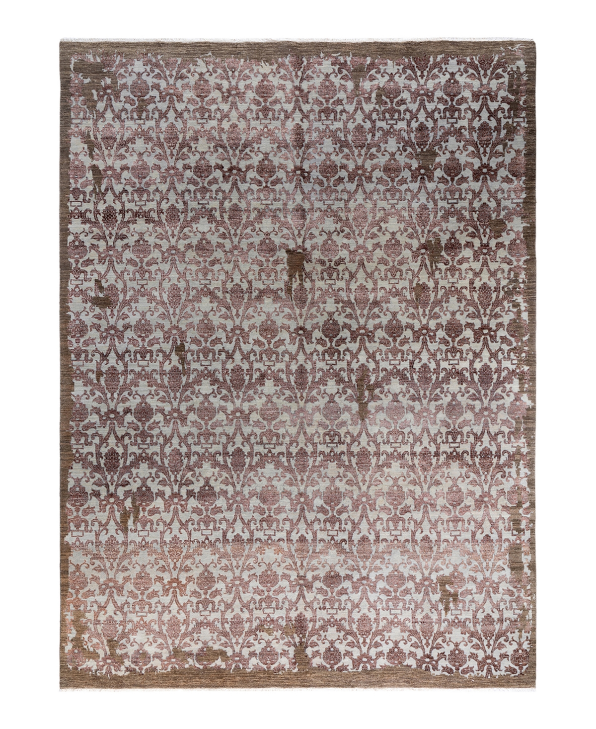 Adorn Hand Woven Rugs Indian Ooak M6483 9'1''x12'1'' Area Rug In Brown