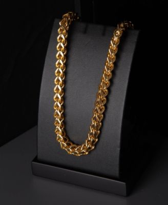 Gold Stainless Steel Box Chain Necklace