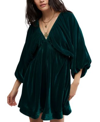 Free People - Women's Portia Velvet Mini Dress