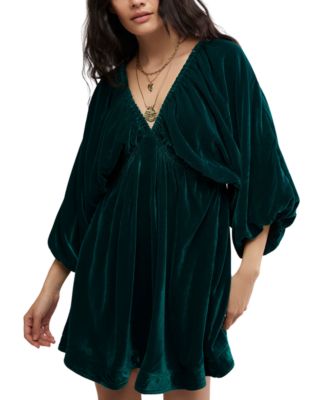 Free People Women's Portia Velvet Mini Dress - Macy's