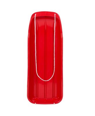 48in Kids Outdoor Plastic Sport Toboggan Winter Snow Sled Board Toy w/ Pull Rope