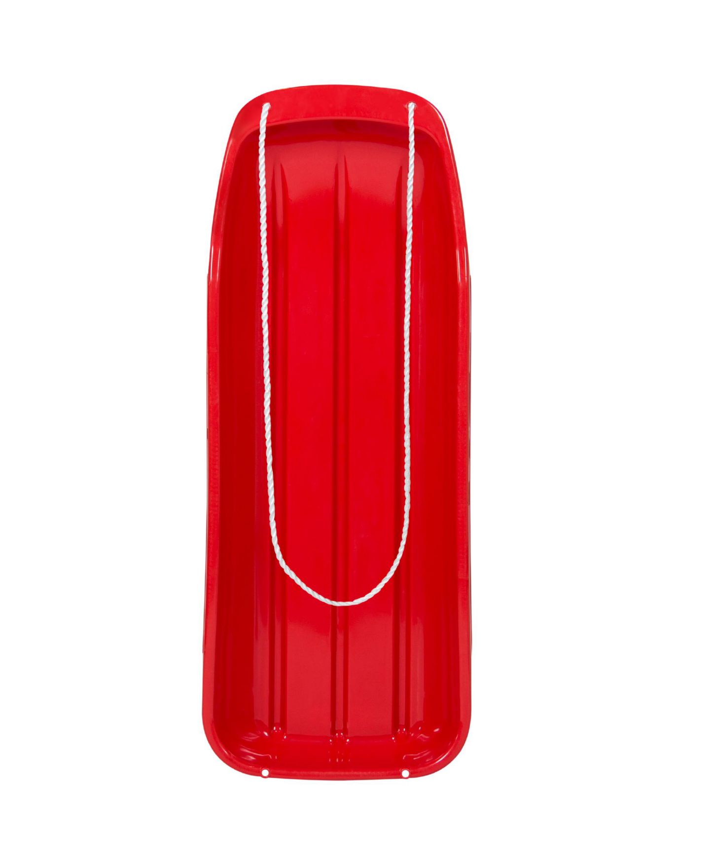 Детская игрушка Best Choice Products 48in Kids Outdoor Plastic Sport Toboggan Winter Snow Sled Board Toy w/ Pull Rope, цвет: Красный — фото 1