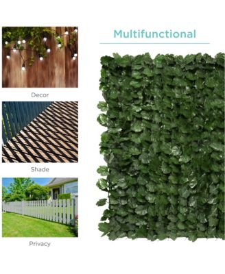 Artificial Faux Ivy Hedge Privacy Fence Screen for Outdoor Decor, Garden, Yard
