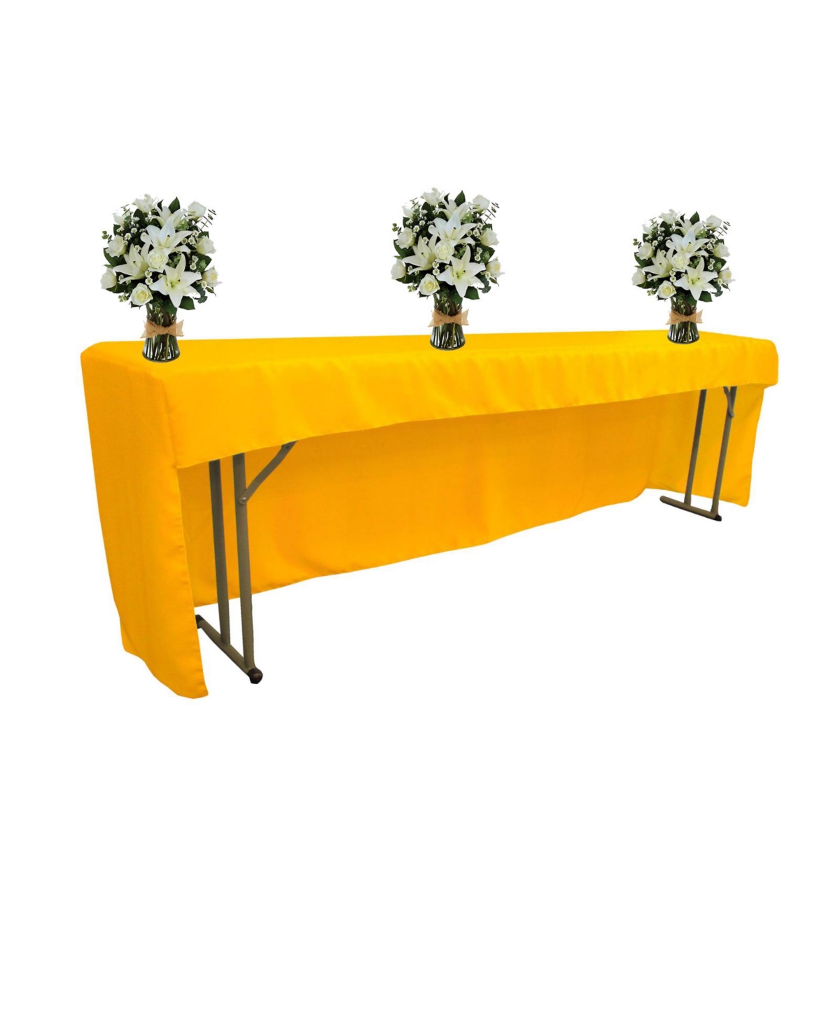 Slickblue Open Back Polyester Poplin Fitted tablecloth for Classroom Tables 96