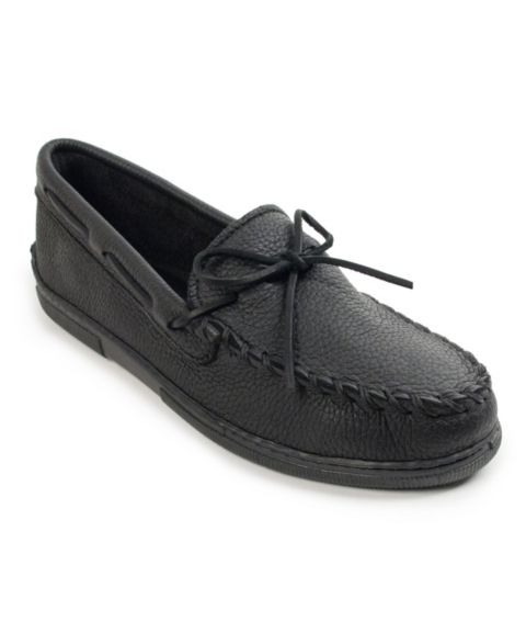 Мужские туфли Minnetonka Moosehide Classic, цвет: Чёрный
