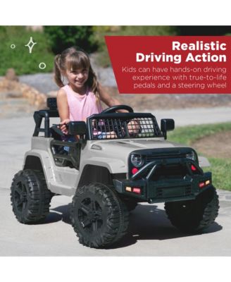 12V Kids Ride On Truck Car w/ Parent Remote Control, Spring Suspension, LED Lights