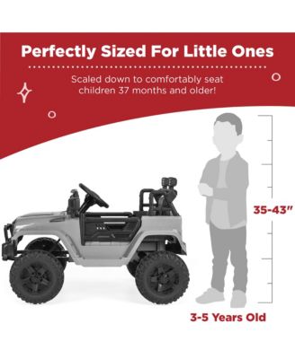 12V Kids Ride On Truck Car w/ Parent Remote Control, Spring Suspension, LED Lights