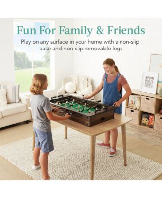 40in Tabletop Foosball Table, Arcade Table Soccer for Home, Game Room w/ 2 Balls