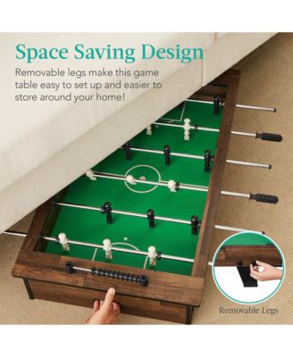 40in Tabletop Foosball Table, Arcade Table Soccer for Home, Game Room w/ 2 Balls