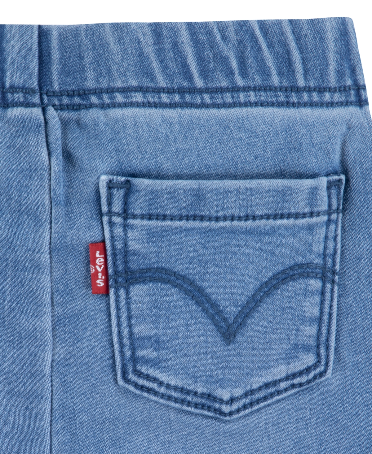 LEVI'S BABY GIRLS RUFFLE LONG SLEEVE TOP AND FLARE PANT, 2-PIECE SET 