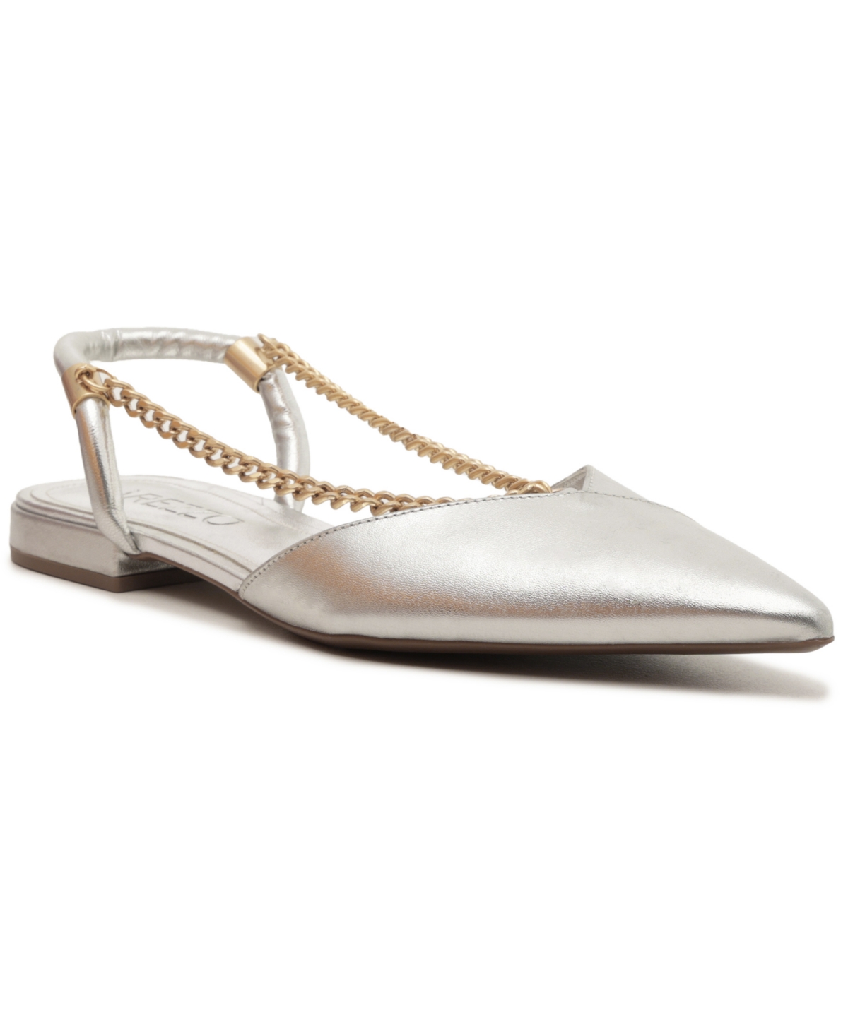Women's Charli Elastic Closure Ballet Flats In Silver