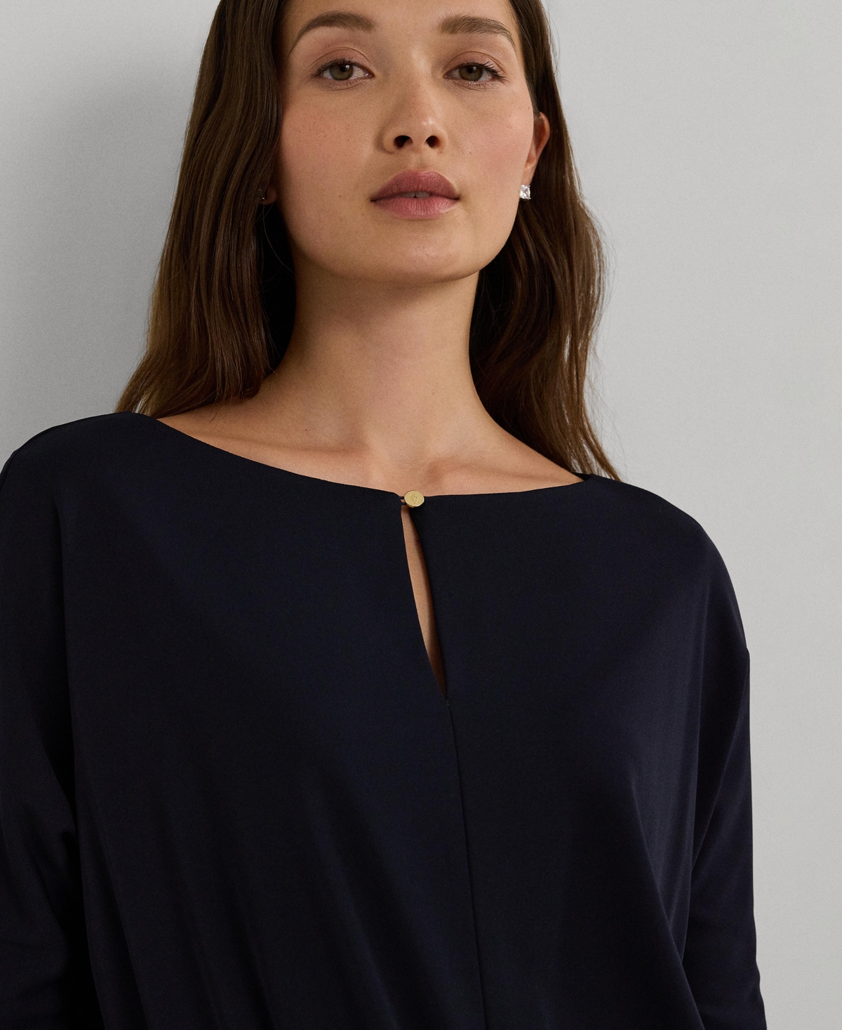 Lauren Ralph Lauren Women's Belted Jersey Dolman-Sleeve Jumpsuit