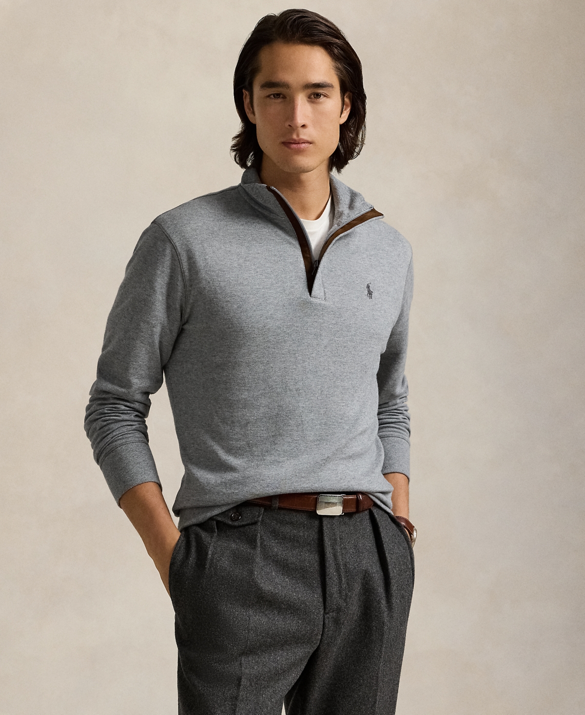 Polo Ralph Lauren Polo Classic Fit Mesh Polo Shirt In Burgundy