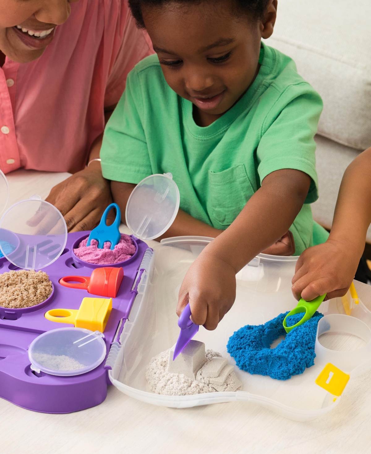 Kinetic Sand , Variety Case With Beach Sensory Toys In Multi Color