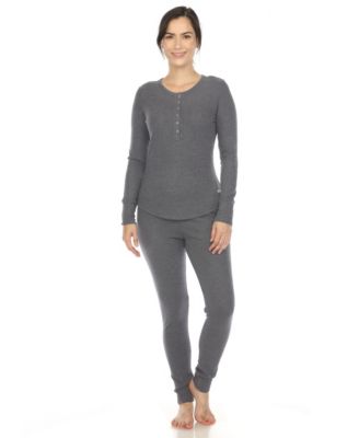 Women's Waffle Pajama Set