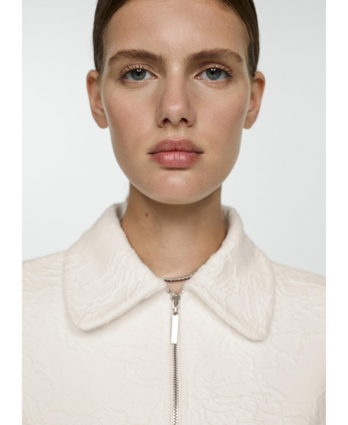 Mango Women's Textured Cotton-Blend Jacket