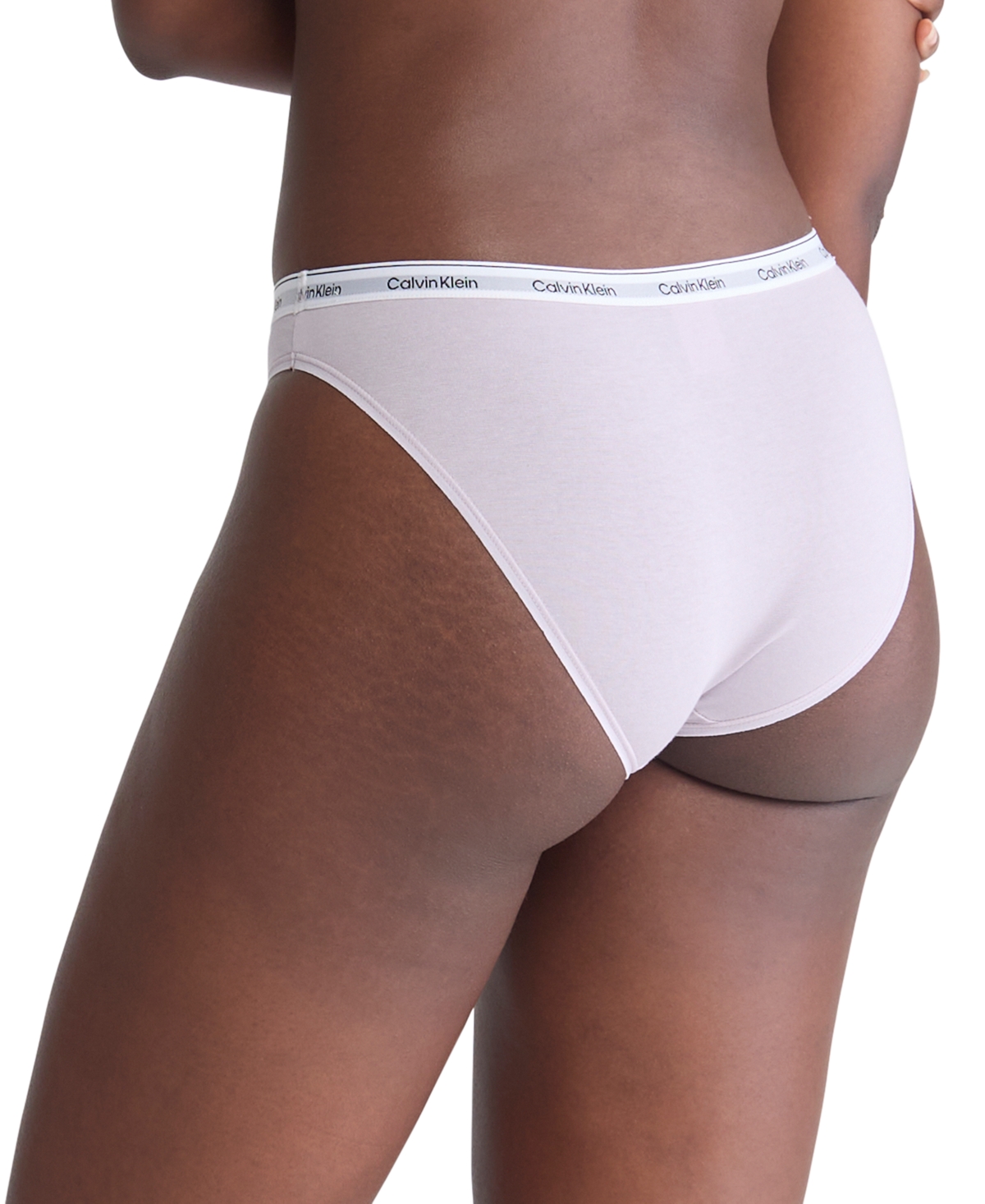 Calvin Klein Women's 3-Pk. Modern Logo Low-Rise Bikini Underwear  -lilac Sugar/white