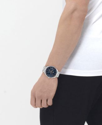 Men's Boston Silver Stainless Steel Watch 42mm