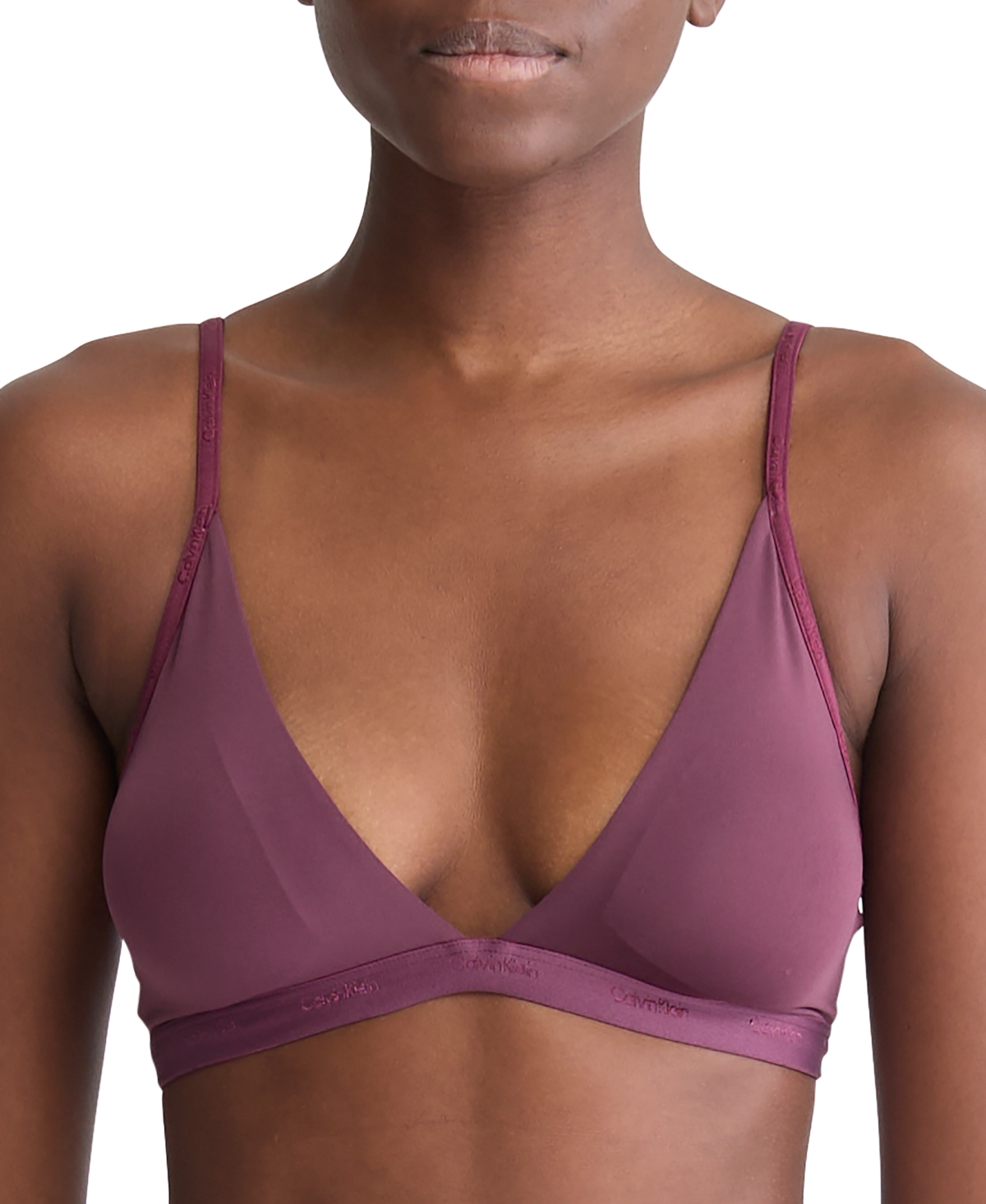 Calvin Klein Women's Form To Body Lightly Lined Triangle Bralette