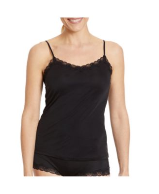 Women's Soft Silk Lace-Trim Camisole