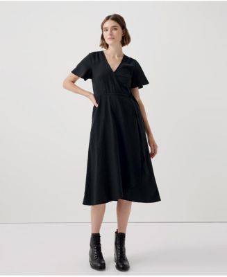 knee length dresses for ladies Peter Cohen Victor Viscose Linen Dress