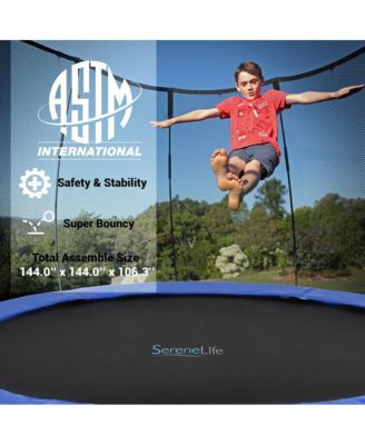 Outdoor Trampoline with Safety Net - 12ft