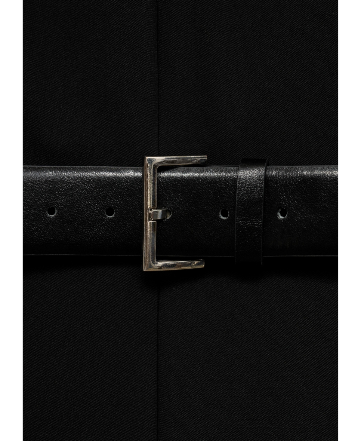 Mango Women's Zipper Detail Belted Jumpsuit