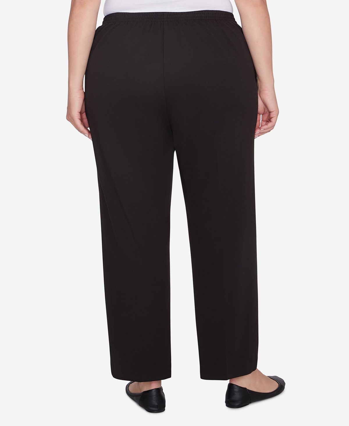 Alfred Dunner Plus Size Runway Ready Pull On Ponte Average Length Pants