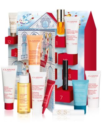 Clarins 12-Pc. Advent Calendar Skincare Set - Macy's