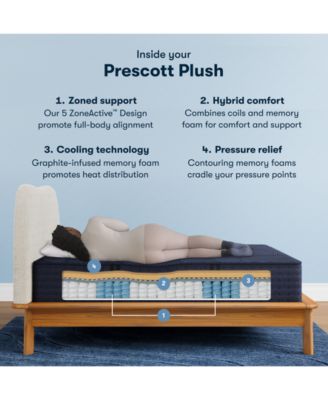 Perfect Sleeper X Prescott 14" Smooth Hybrid Plush Mattress - King