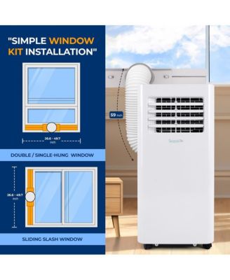 Portable Air Conditioner, 10,000 BTU, Built-in Dehumidifier & Fan