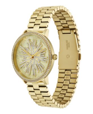 Women's Ice Burst Gold-Tone Stainless Steel Bracelet Watch 35mm