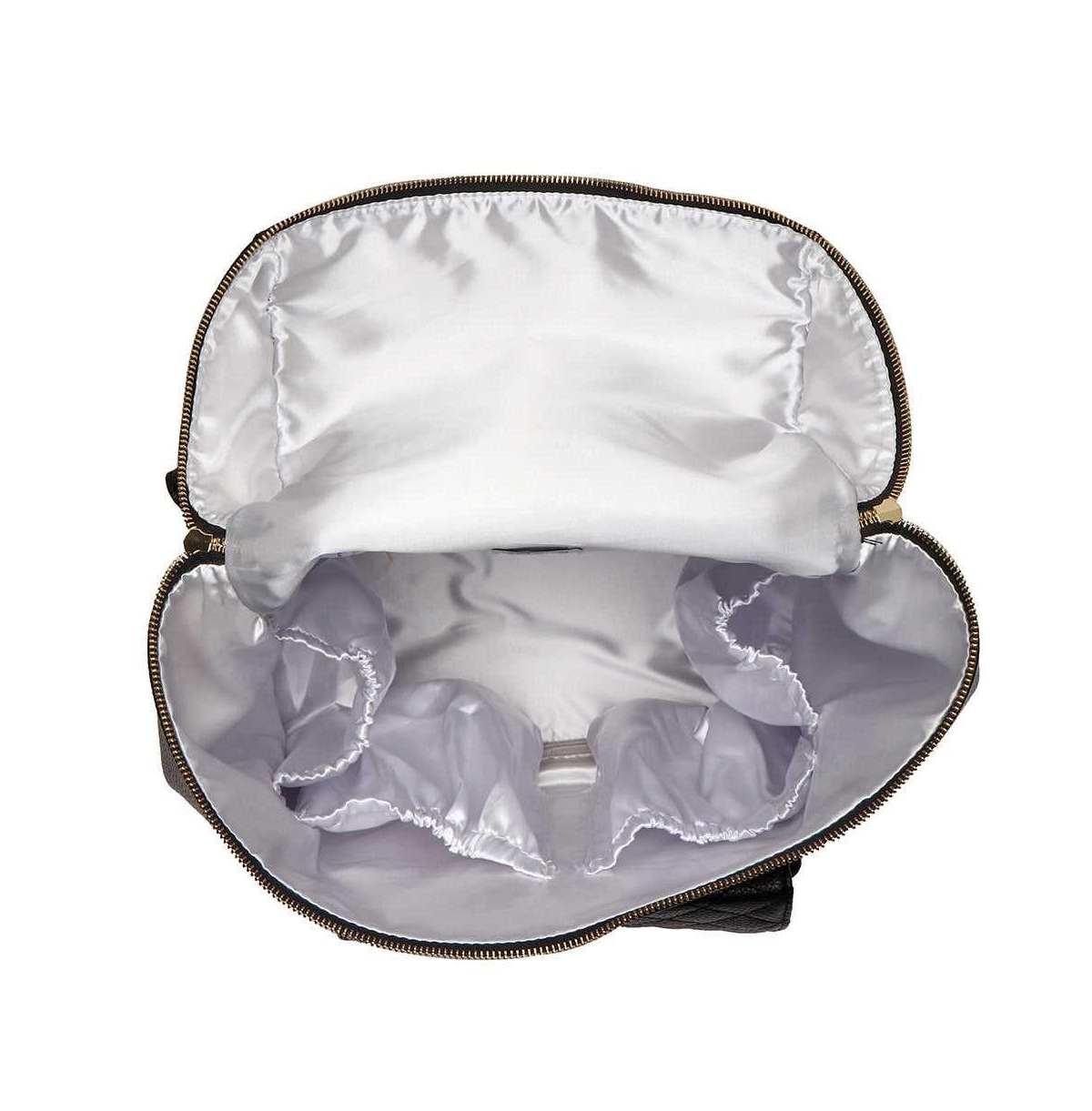 Luli Bebe Toddler Petit Monaco Diaper Bag Backpack, Made from Luxury Materials with Stylish Exterior, Spacious Interior for all Baby Products - Latte