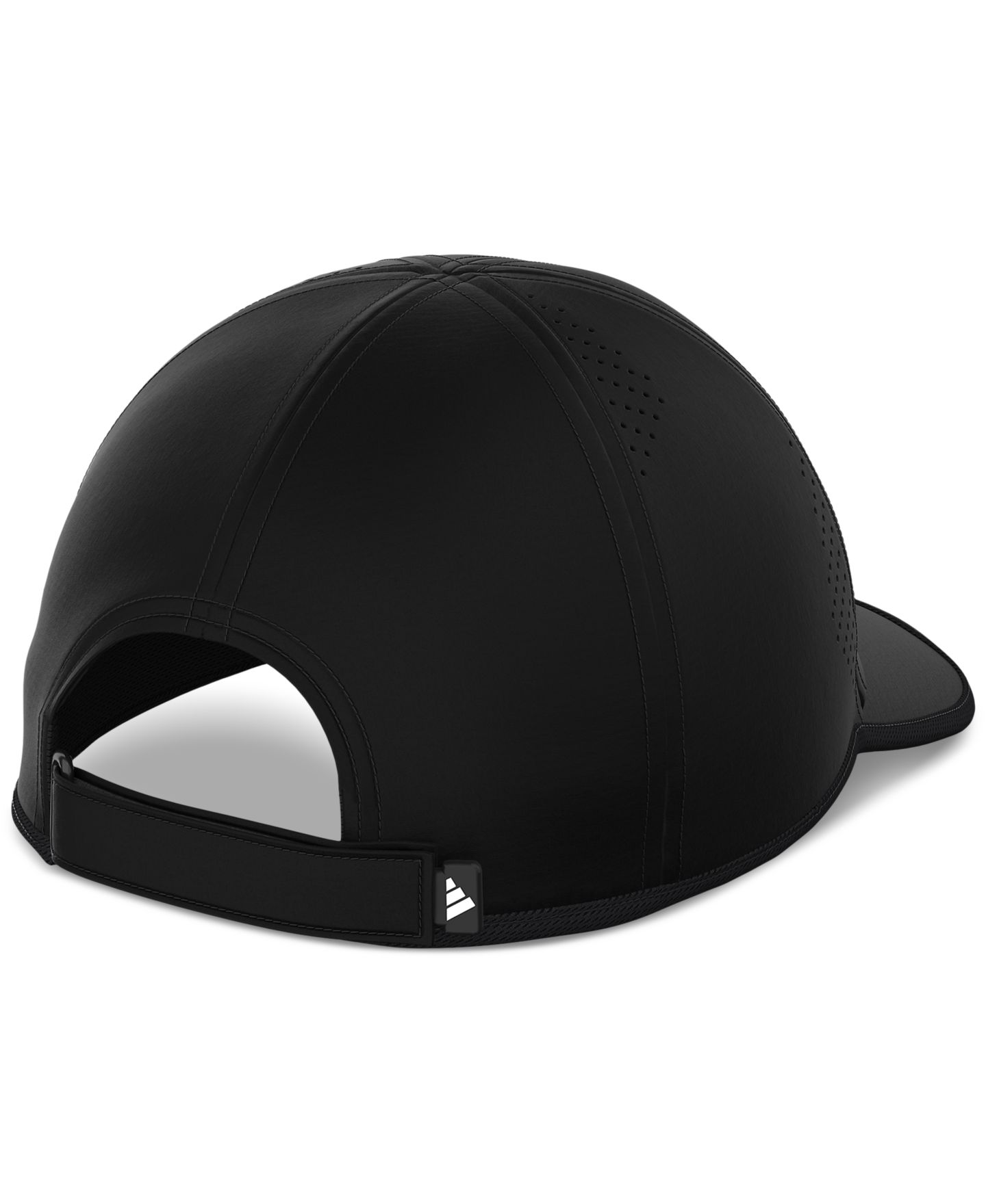 Женская кепка adidas Superlite 3 Stripe Adjustable Hat, цвет: Чёрный / Белый — фото 3