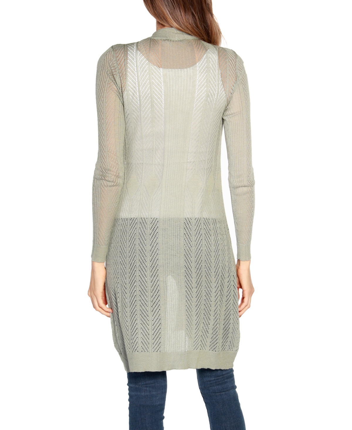 BELLDINI WOMEN'S LIGHTWEIGHT DUSTER CARDIGAN SWEATER 