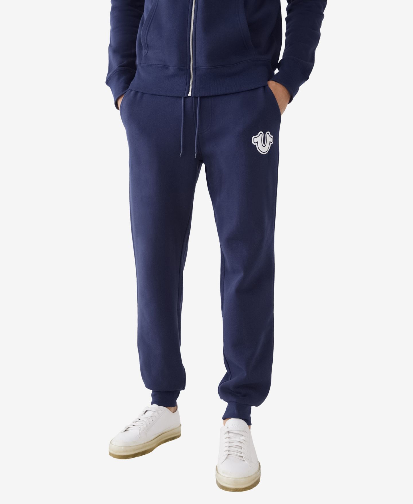 Мужские брюки True Religion Core Jogger Pant, цвет: Синий — фото 1